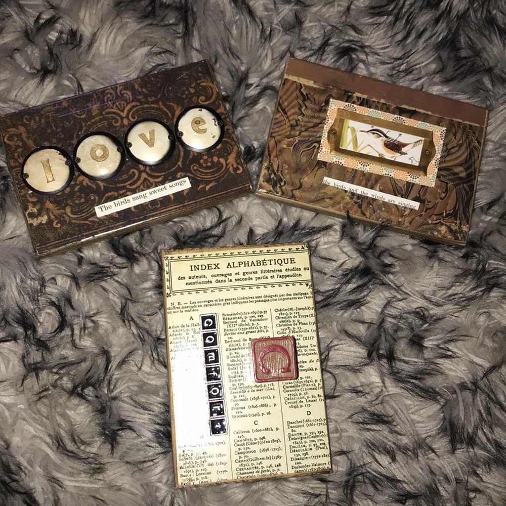 Set of 3 Lori Siebert Boho Style Wall Plaques